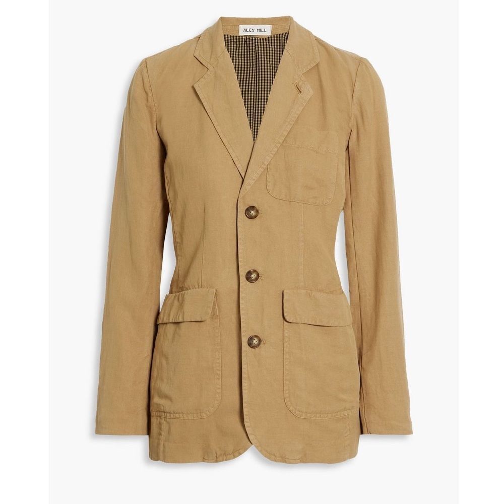 Alex Mill Linen Tencel Cotton Twill Blazer M NWT Minimalist Quiet Luxury